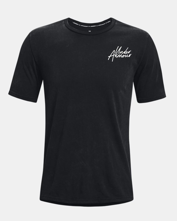 Men's UA Snow Wash T-Shirt, Black, pdpMainDesktop image number 4